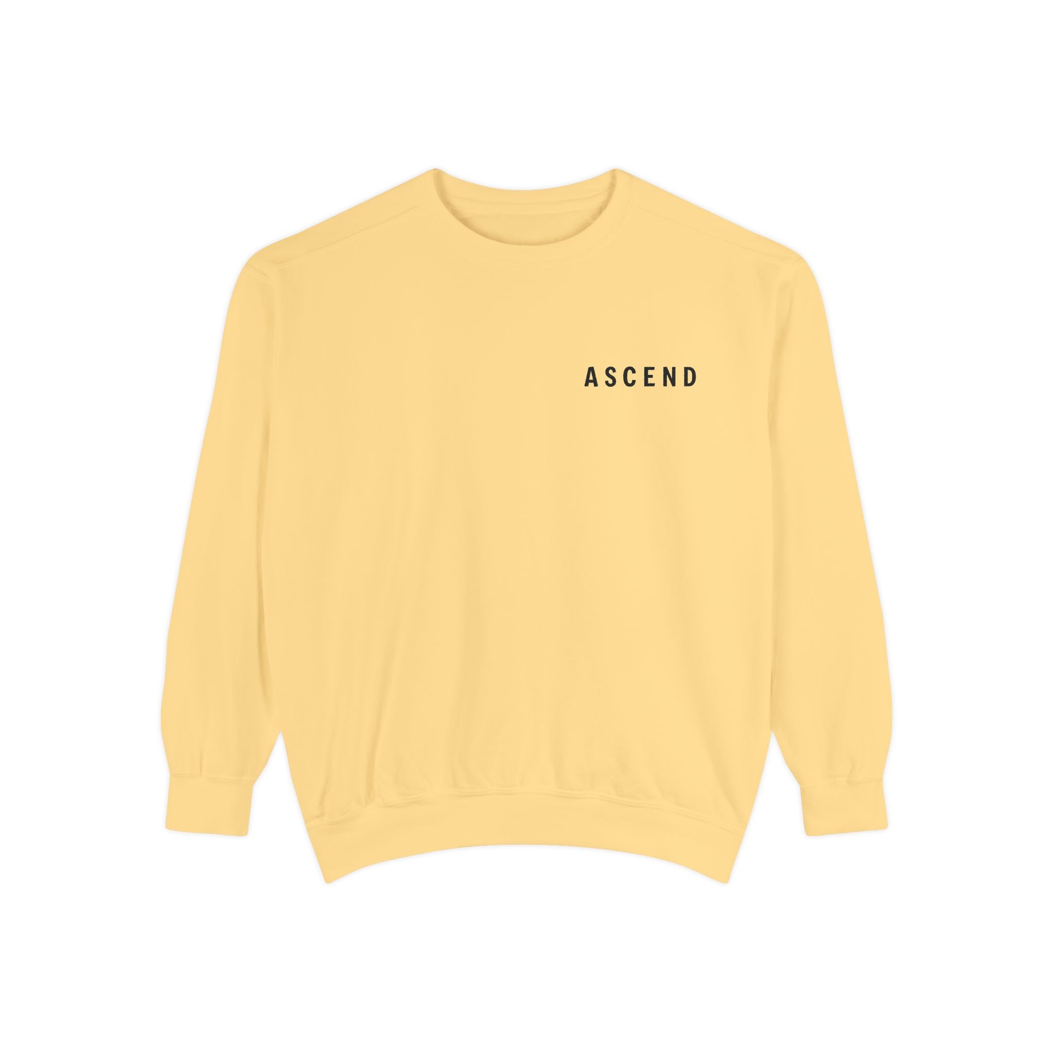 Ascend Cityscape Sweatshirt — 'ASCEND' Graphic Crewneck