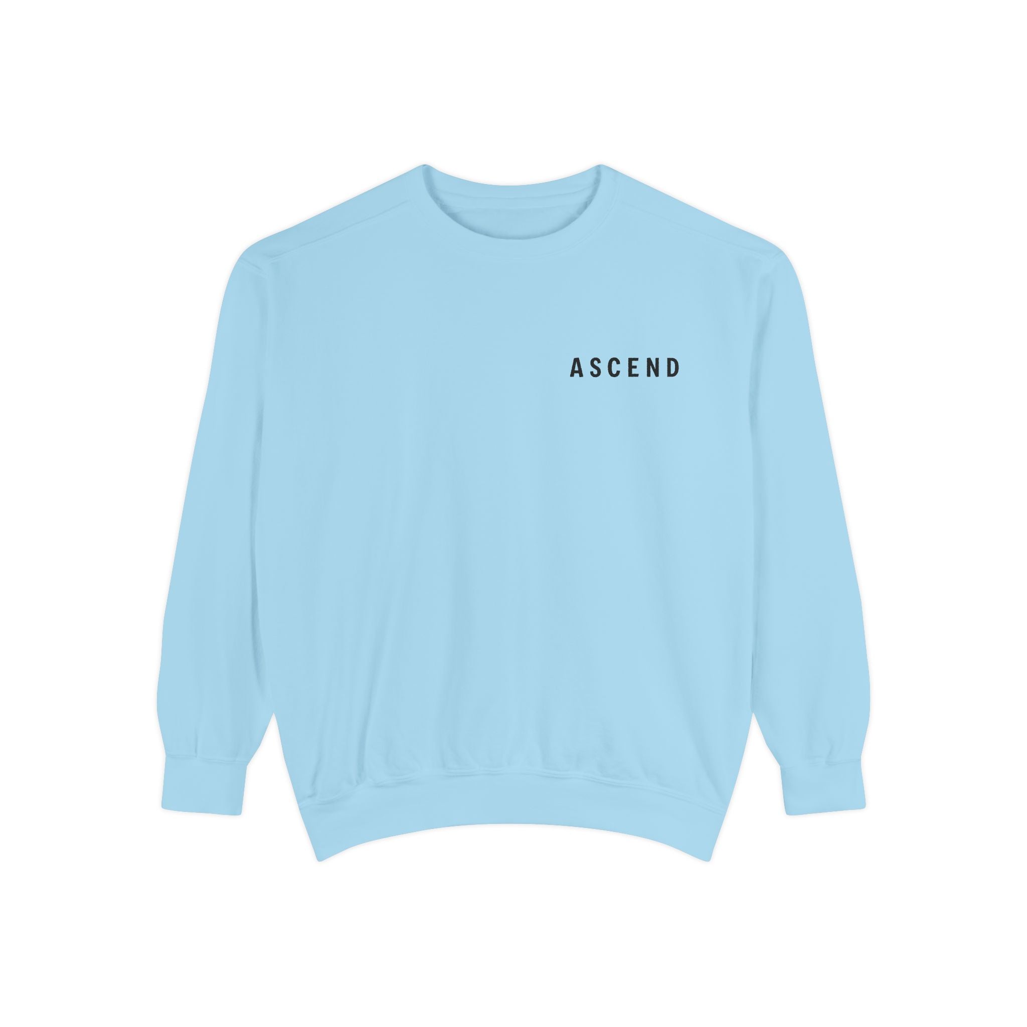 Ascend Cityscape Sweatshirt — 'ASCEND' Graphic Crewneck